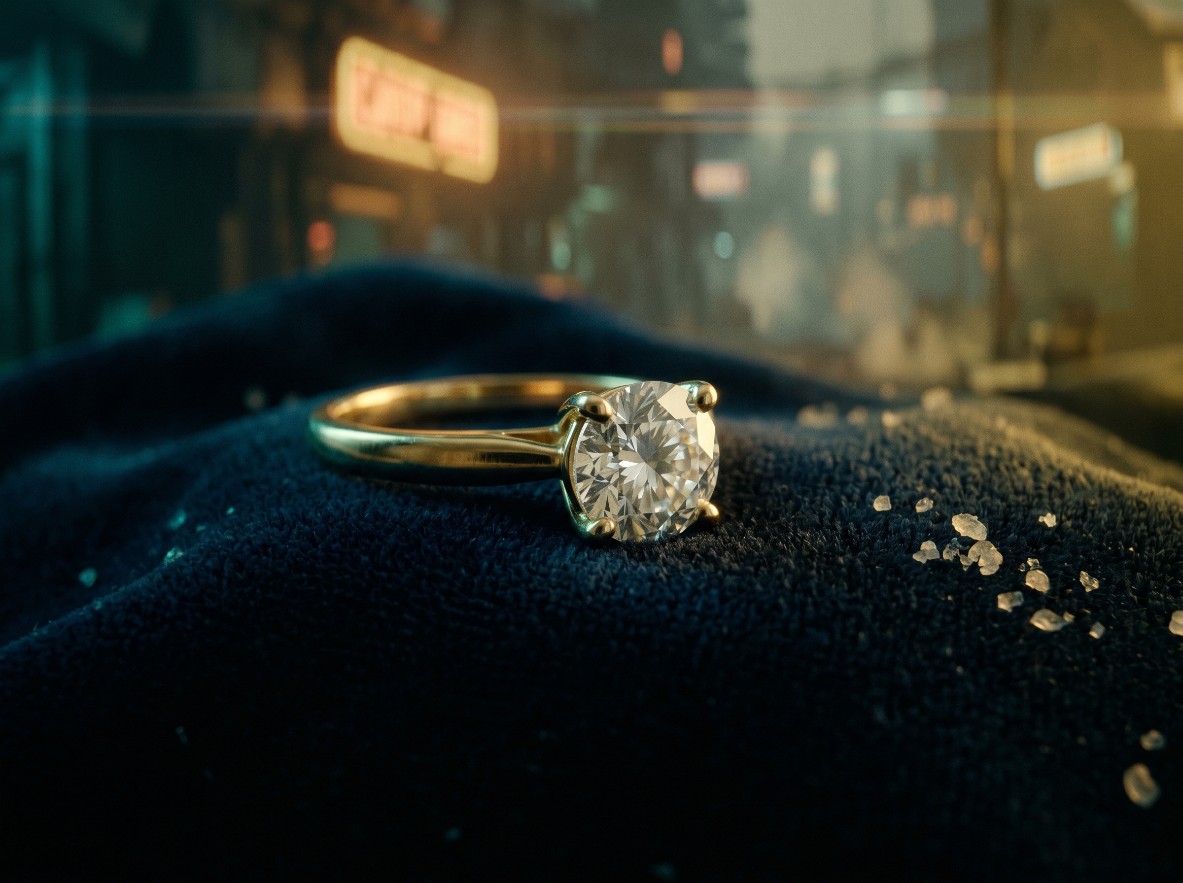 Bague or velours