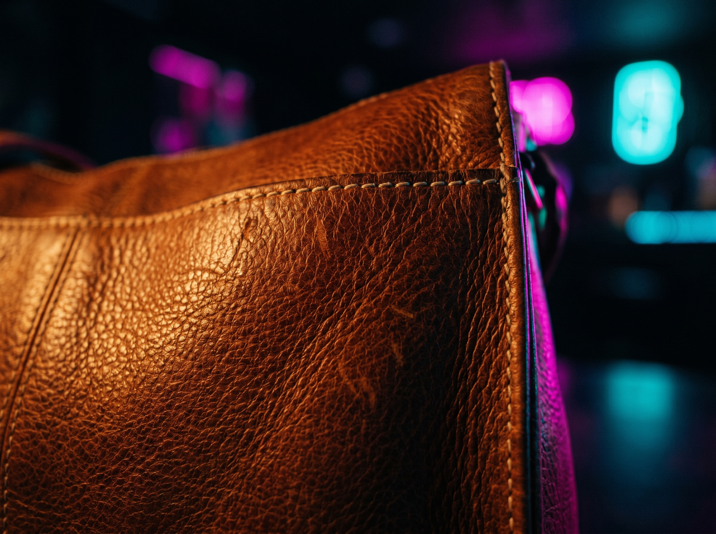 Texture cuir gros plan